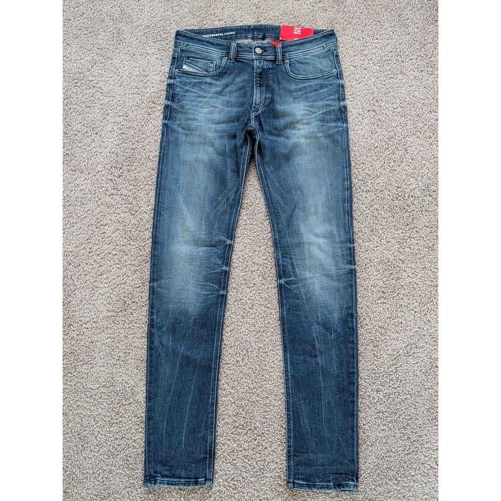 Diesel 1979 Sleenker Jeans Skinny Fit Low Waist (Fits 32x33) Blue 900 Denim NWT